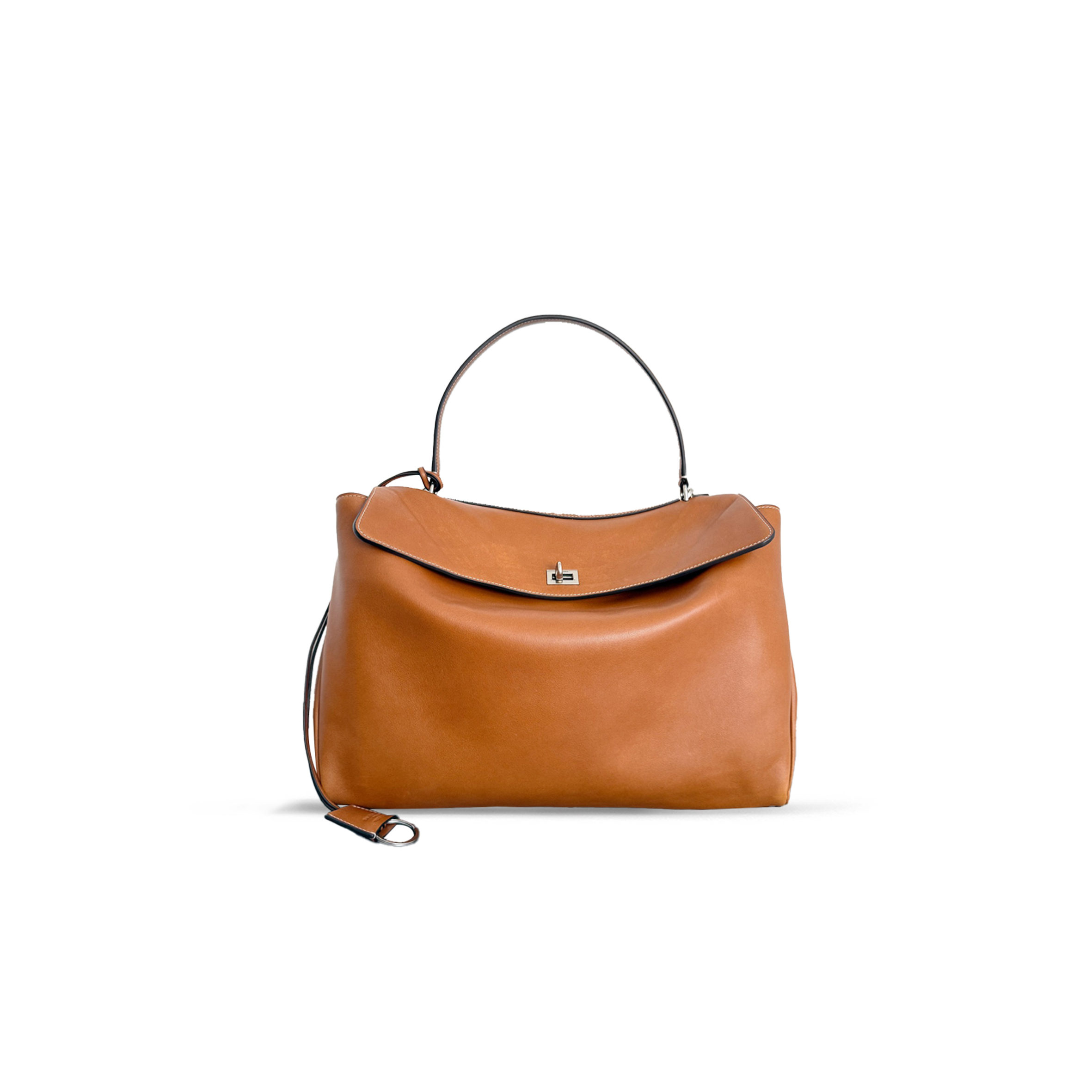 Ba*len*cia*ga women''s rodeo handbag large in tan cowboy 7897442kbwz9862 (39.8*29.9*12.9cm)